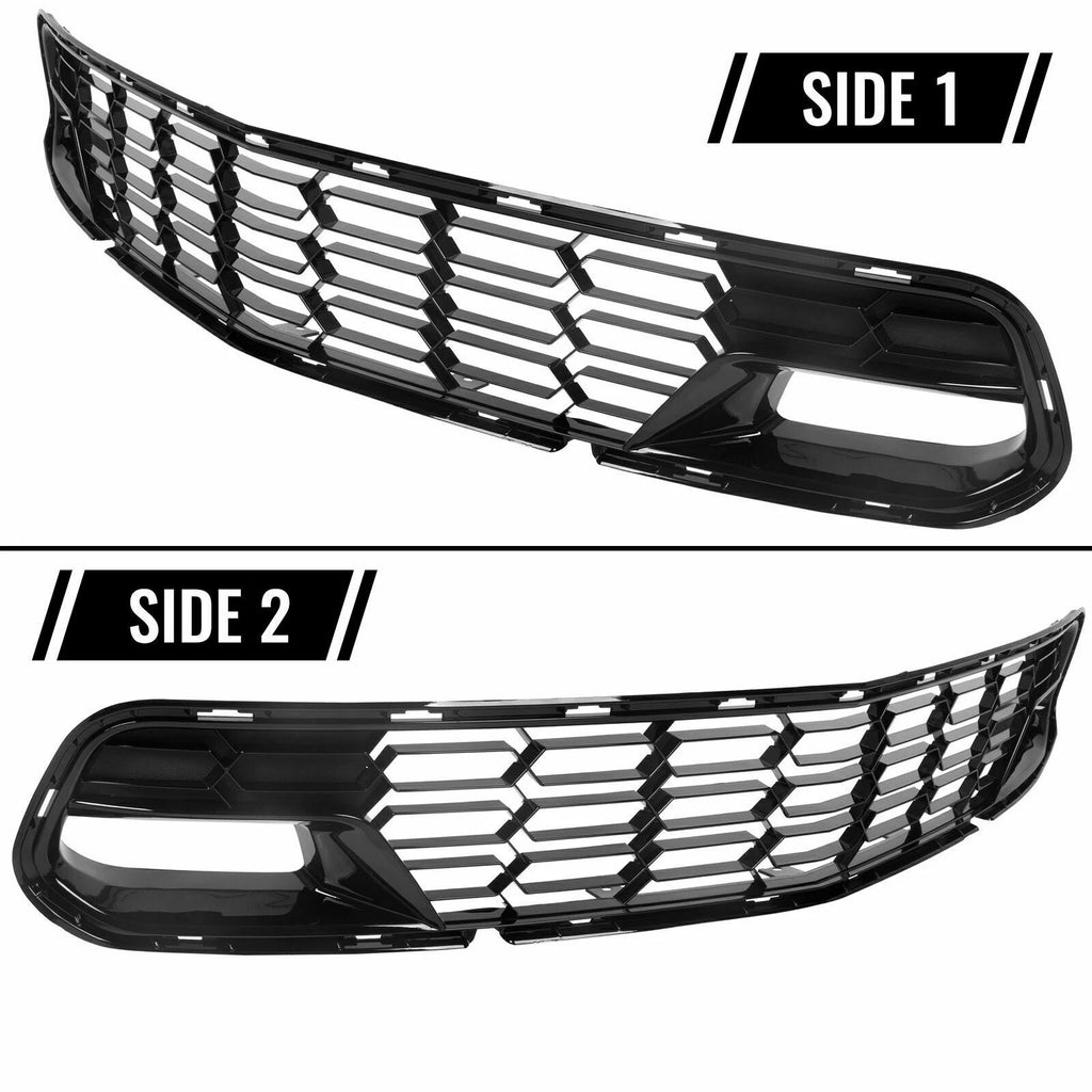 Glossy Black Front Bumper Grille for Corvette C7 (2014–2019)