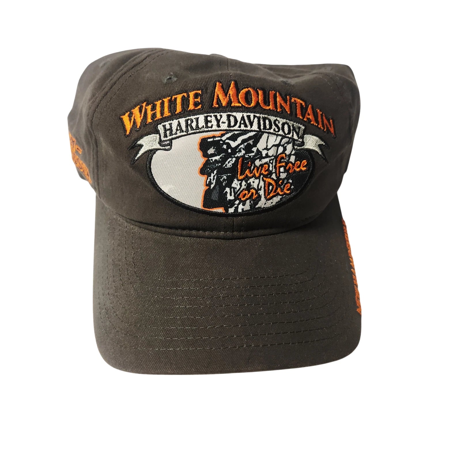 Adjustable Baseball Cap for Harley-Davidson (Men's, White Mountain NH)