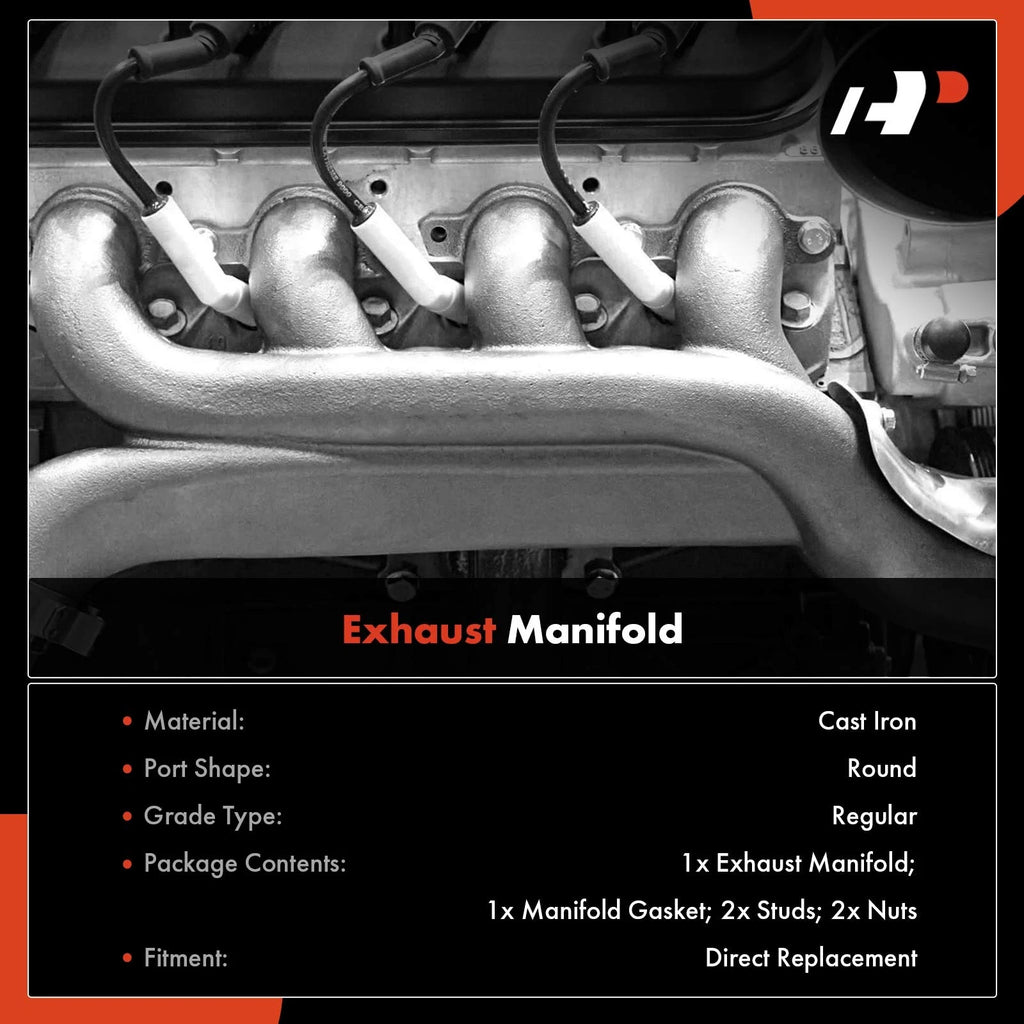 Right Exhaust Manifold with Gasket for Ford Crown Victoria (2003–2011)