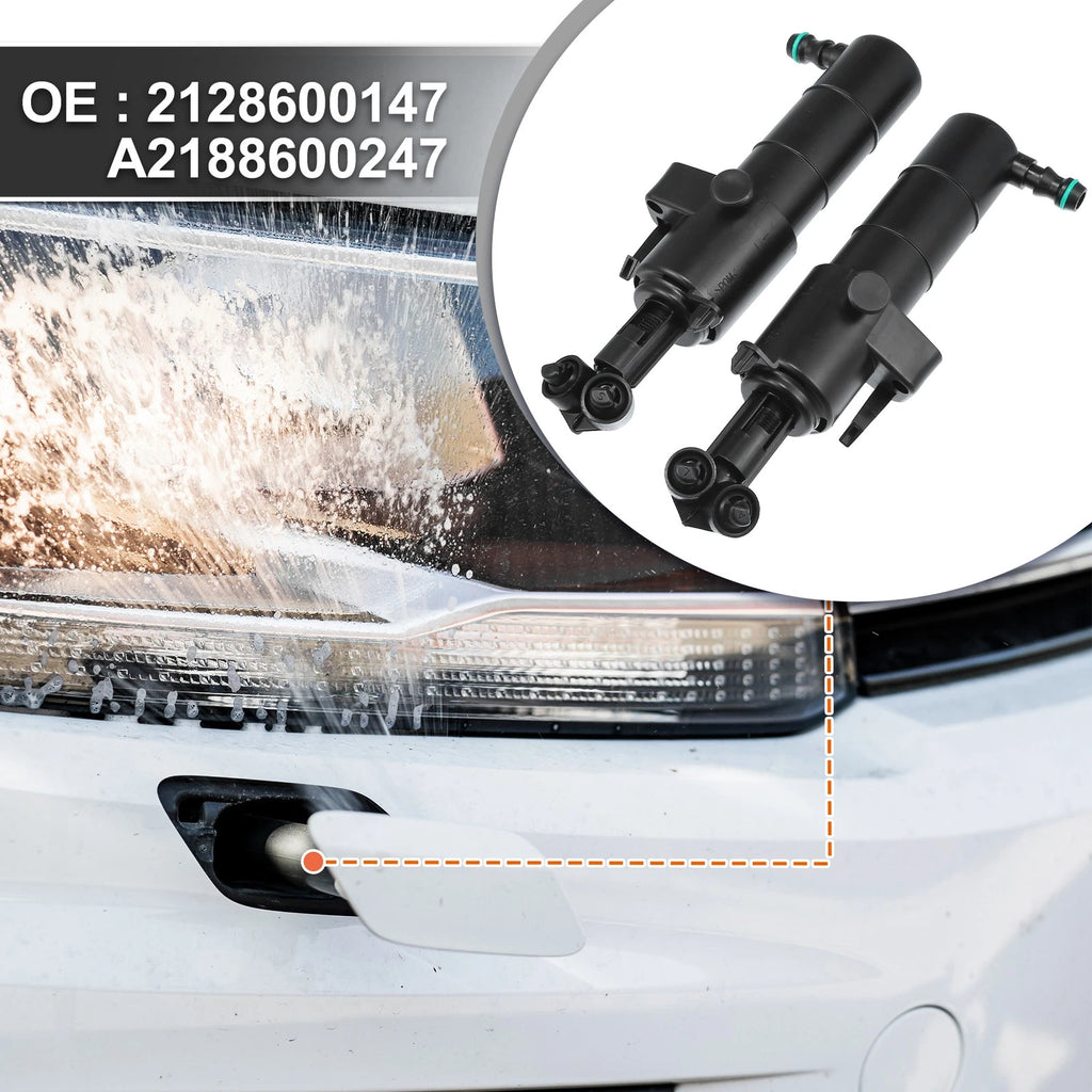 Headlight Washer Nozzle Set for Mercedes-Benz E350 E550 E63 AMG (2006–2016)
