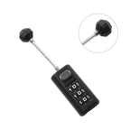 3-Digit Resettable ABS Padlock for Backpack Zippers