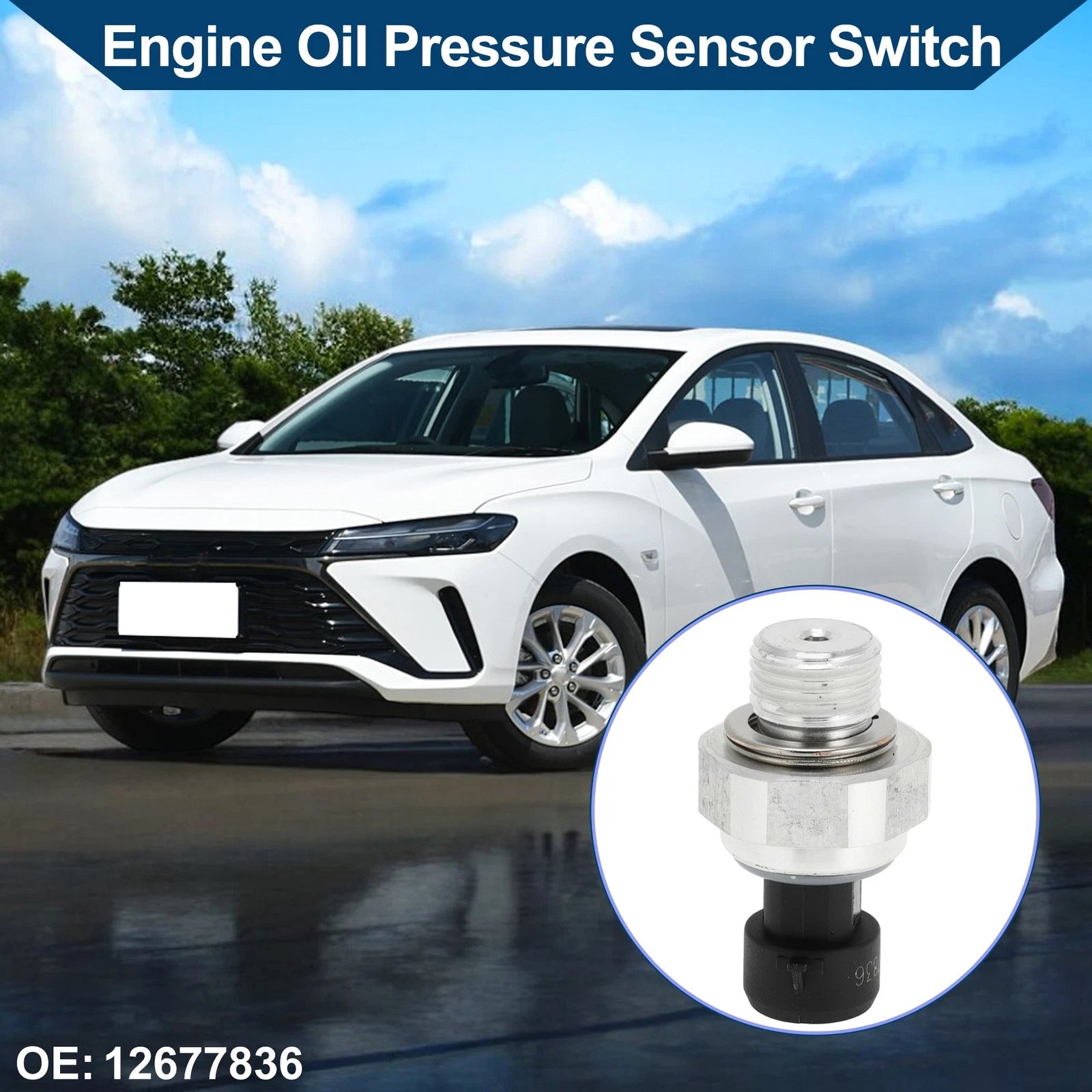 Engine Oil Pressure Sensor Switch No. 12677836 for Buick Allure (2008)