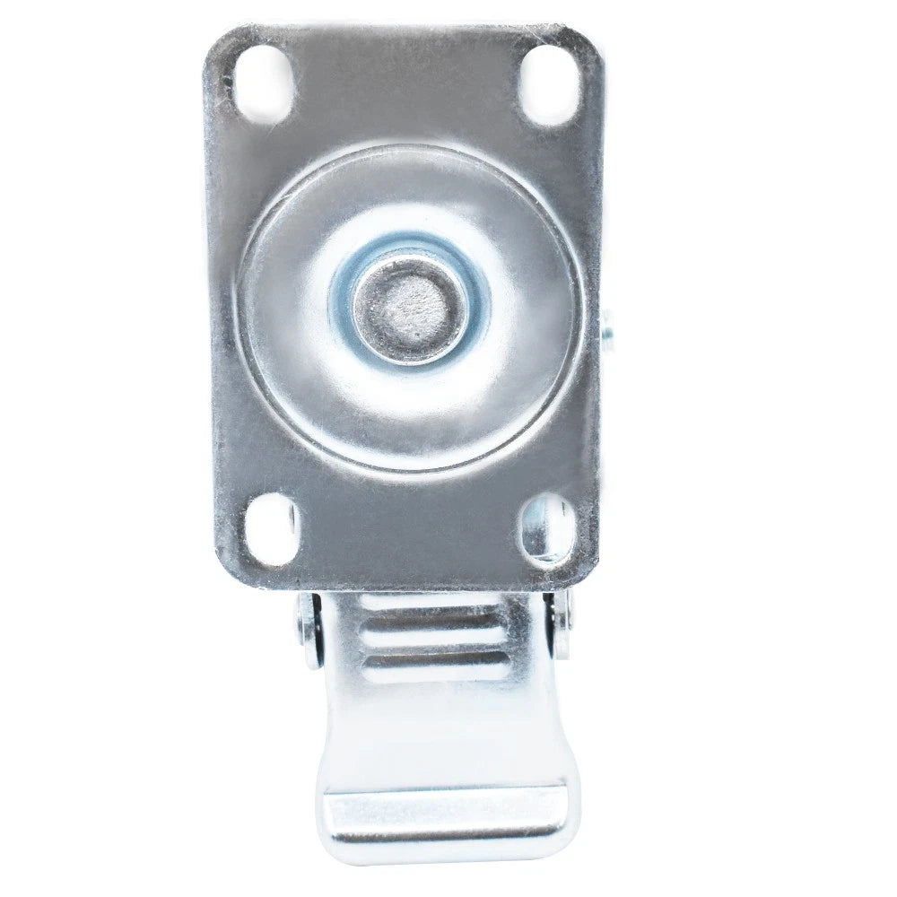 Set of 4 Locking Caster Wheels with Brake 4 Inch Swivel Plate