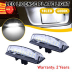LED License Plate Lights for Lexus IS300 (2001–2005), GS (2004–2009), RX (2002–2006), ES (1998–2005)