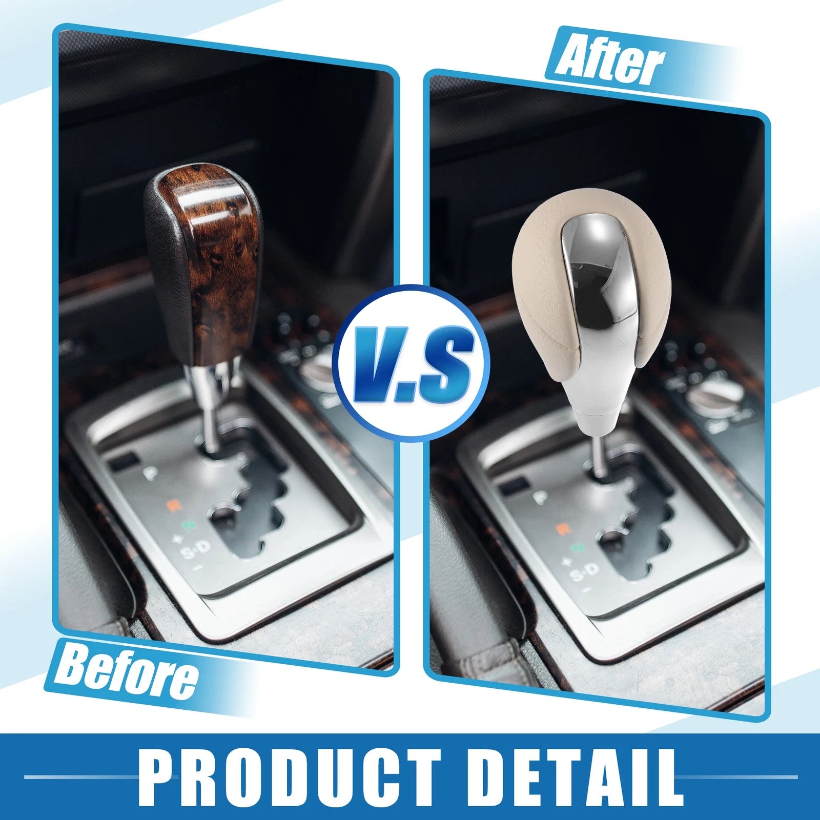 Gear Shift Knob for Lexus Toyota (Beige)