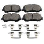 Set of 4 Akebono ProACT Ultra Premium Ceramic Front Brake Pads for 2013–2016 Dart Cherokee