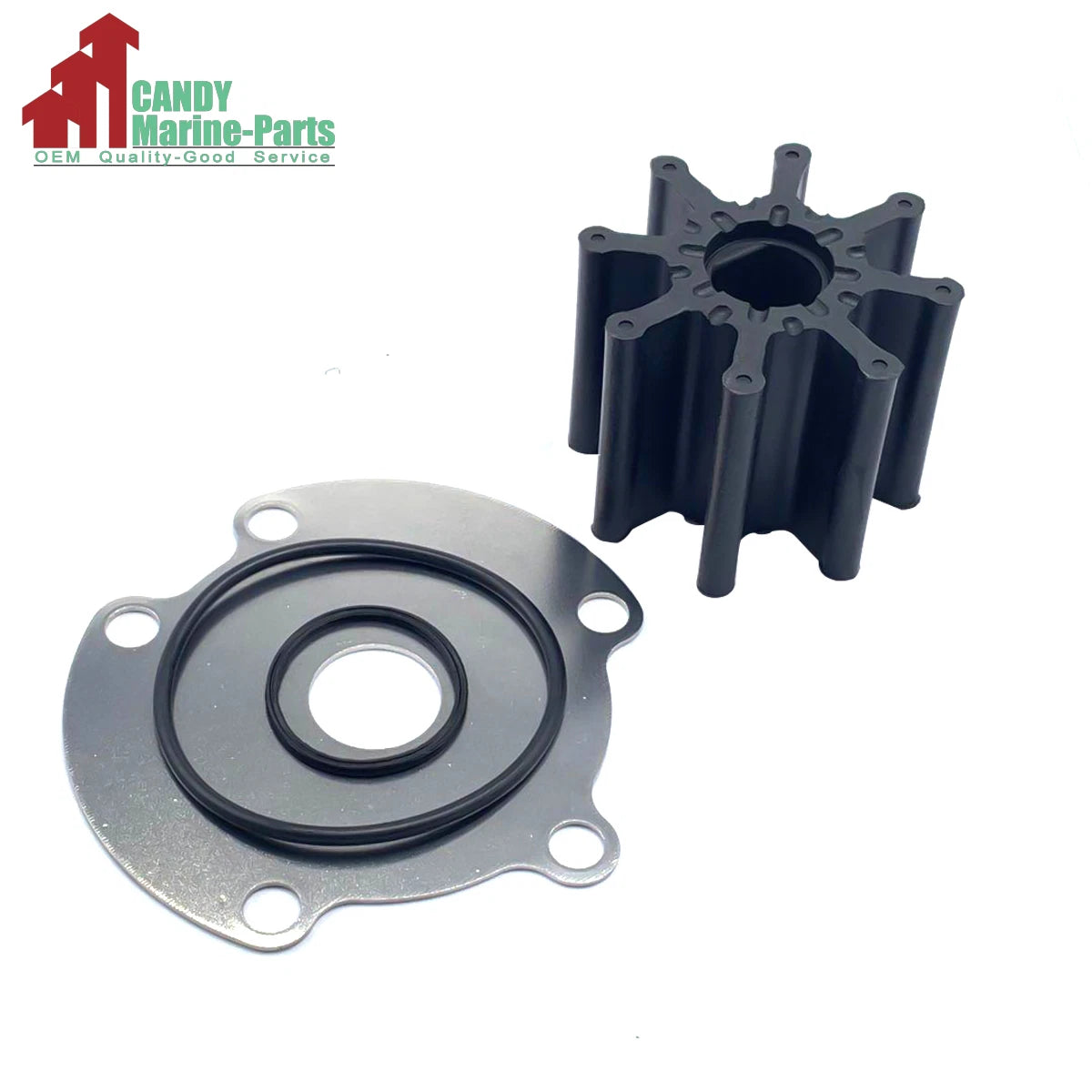 Raw Water Pump Impeller Kit for Mercury Mercruiser Bravo (46-807151A14, 47-59362T1)