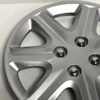 Wheel Cover Hubcaps Push On Silver Set for 2003-2005 Honda Civic (15 in)