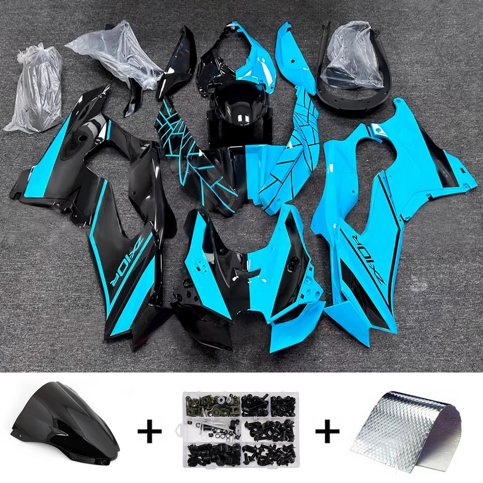 Injection Fairing Kit for Kawasaki ZX-10R ZX-10RR (2021–2025) - Blue