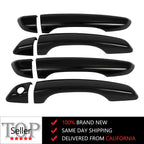 Set of 4 Door Handle Covers for Hyundai Elantra (2017–2020) Glossy Black