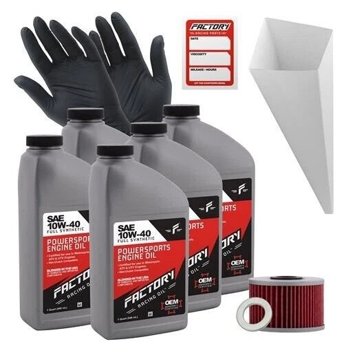 10W40 Oil Change Kit for Honda TRX500FA Rubicon (2015–2019)