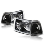 Headlight and Clear Side Corner Lamp Pair for Ford Ranger (2001–2011)