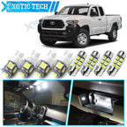 8X 6000K White LED Interior Lights Package Kit for Toyota Tacoma (2016–2021)