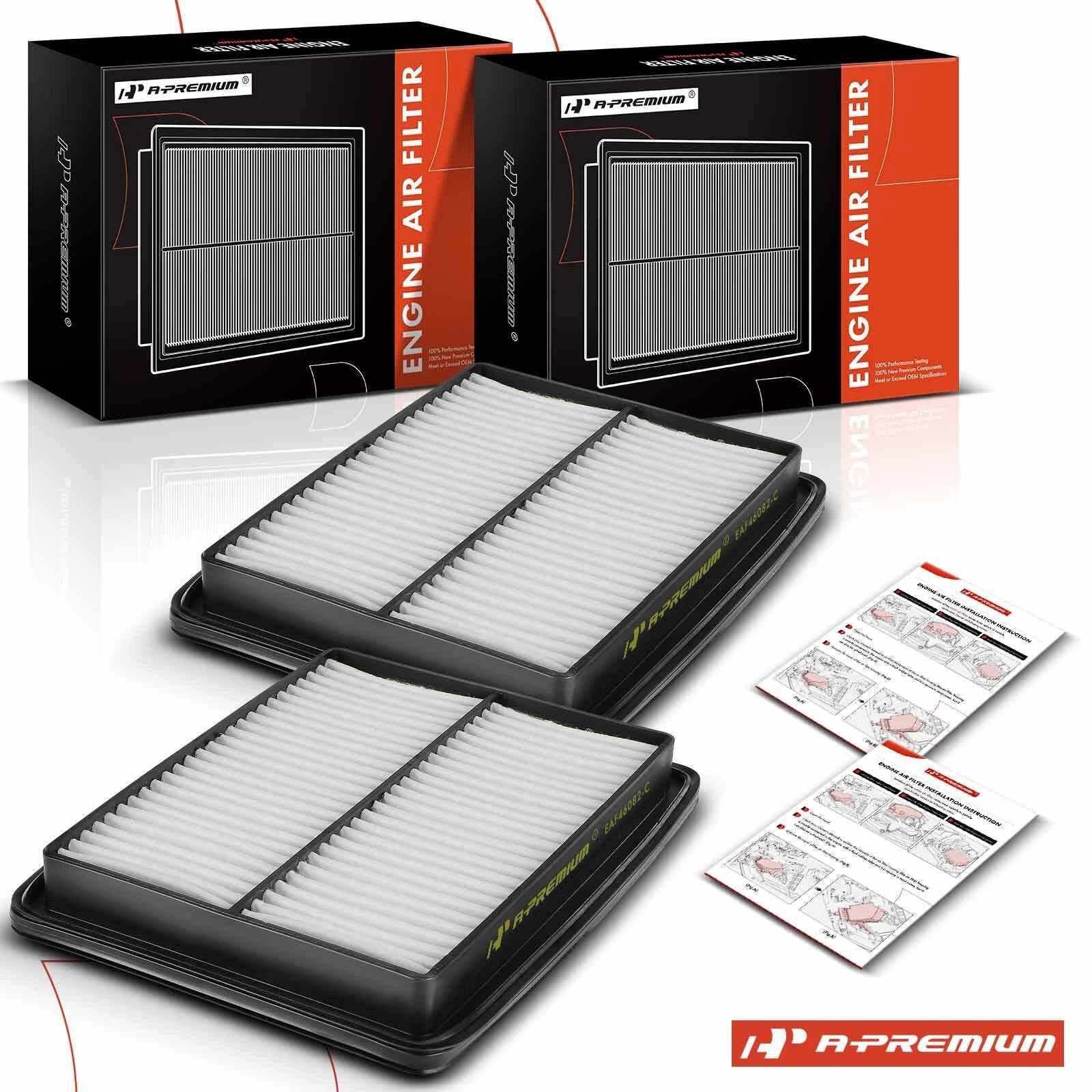 2X Engine Air Filter for Chevrolet Tracker (1989â1991) Suzuki Sidekick (1989â1995)