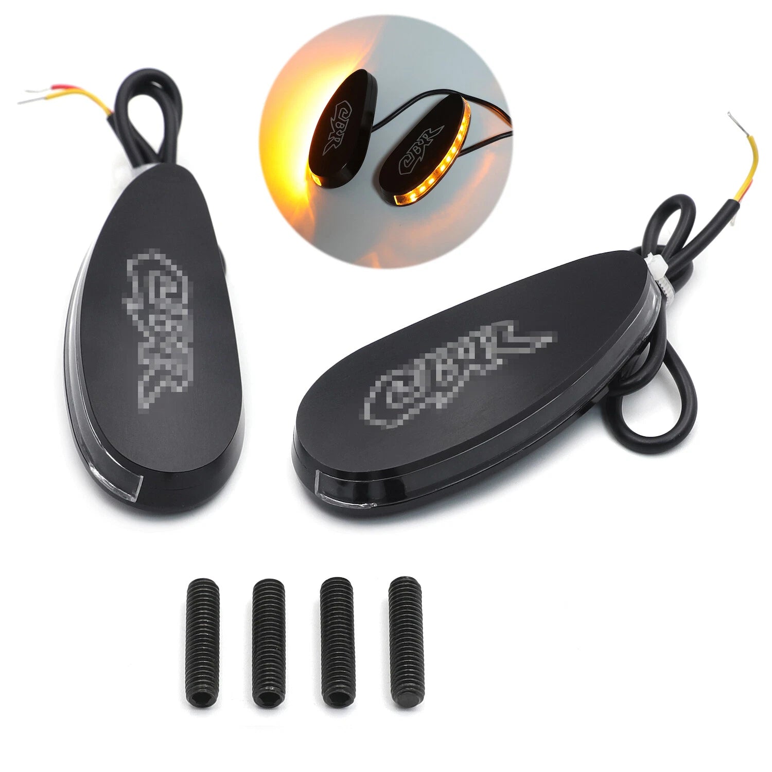 LED Signal Mirror Block Off Plate for Honda CBR1000RR (2008–2021) & VFR1200 (2010–2014)
