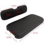 Seat Cushion Set for EZGO Golf Cart (Black)