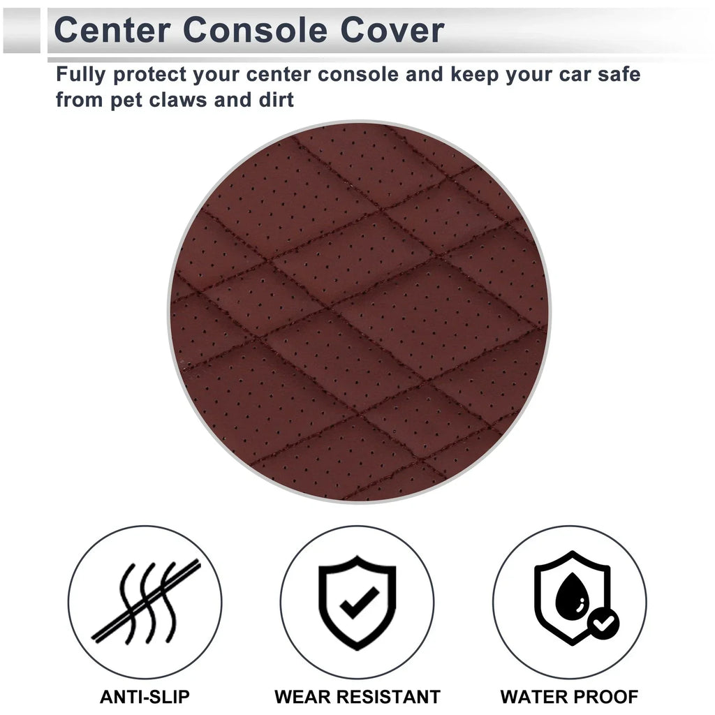 1 Pc Center Console Cover for BMW X1 (2016-2022) Wine Red