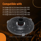 Cooling Fan Clutch Assembly for Dodge Ram 4000 5.9L (1995–2001) 52029767AA