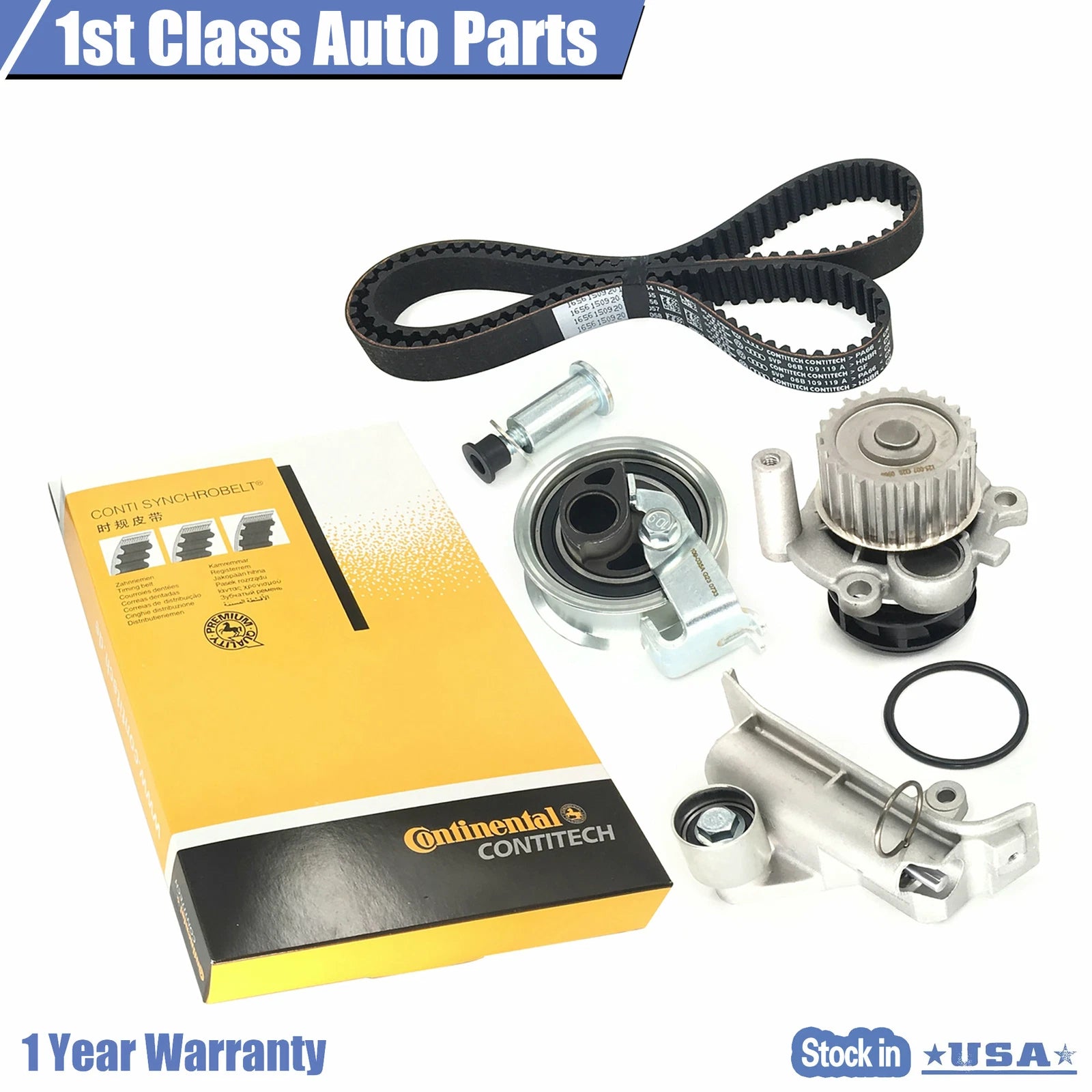 Timing Belt Water Pump Set for VW Beetle Golf Jetta Passat Audi TT 
