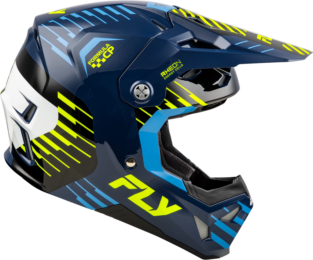 Fly Racing Formula CP Slice Helmet for Offroad (2X-Large) Navy/Hi-Vis
