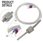 Pt100 Waterproof Ohmic Probe Sensor for Wide Temperature Range
