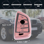 Key Fob Cover for BMW X1 X3 X5 X6 (2011–2020) TPU Black Pink