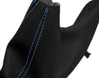 E Brake Boot Cover for BMW F30 F31 F32 F33 F34 F35 (2014–2019) Carbon Fiber Blue Stitch