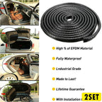Set of 2 Rubber Car Seal Molding Trim Door Strip Edge Lock Protector for All Models