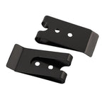 Set of 2 Belt Clip Hooks for Universal Use (Black Coated Finish)