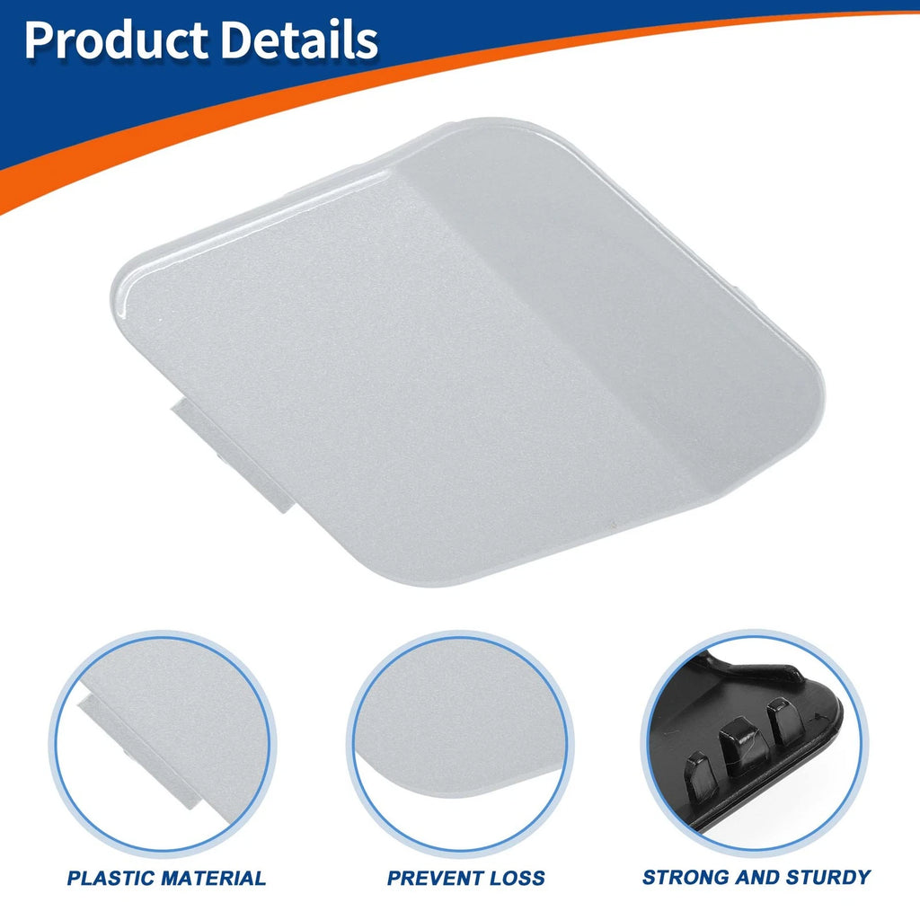Tow Hook Cover for BMW 114i (2012–2014) No. 51118053828 Ice Silver