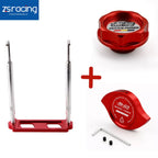 Mugen Engine Oil Filler Cap, Radiator Cap & Battery Tie Down for Honda Civic