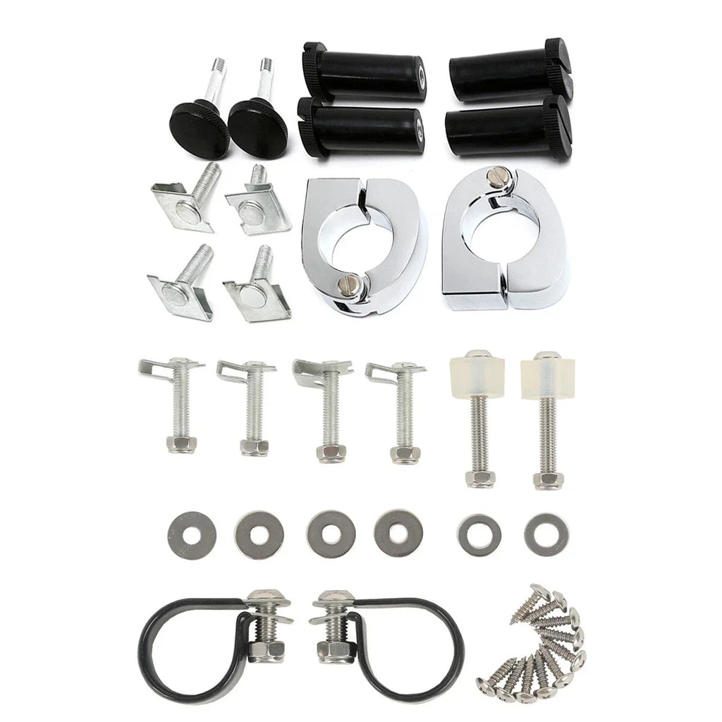 Vented Fairing Mounting Hardware Clamps for Harley Road King (1983-2013)