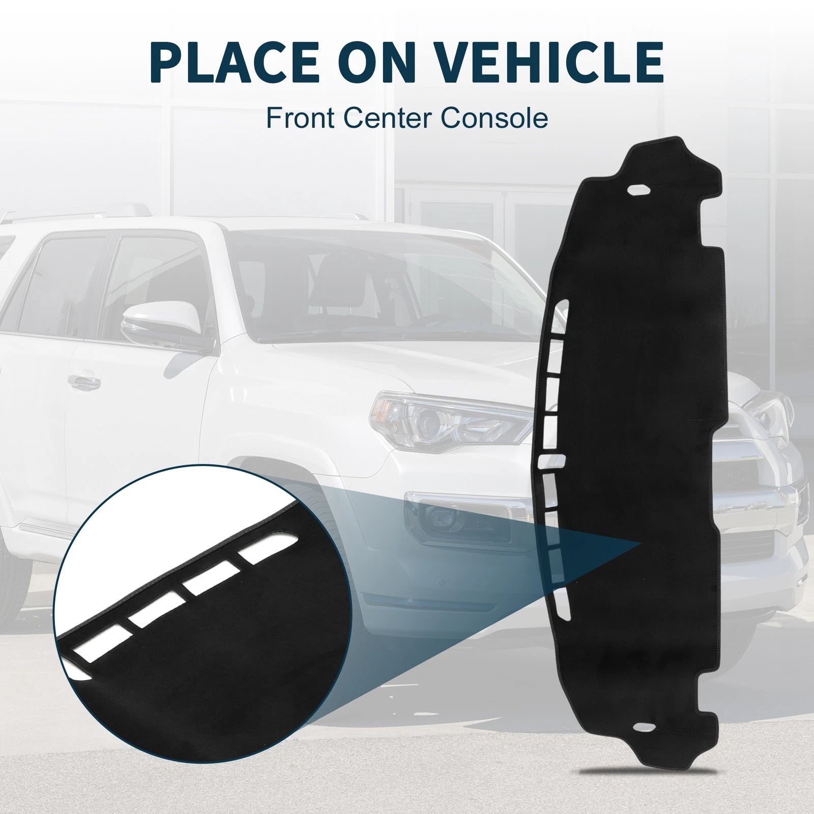 Dashboard Cover Mat for Honda N-BOX/N-BOX Custom (JF5/JF6) Black Set of 1