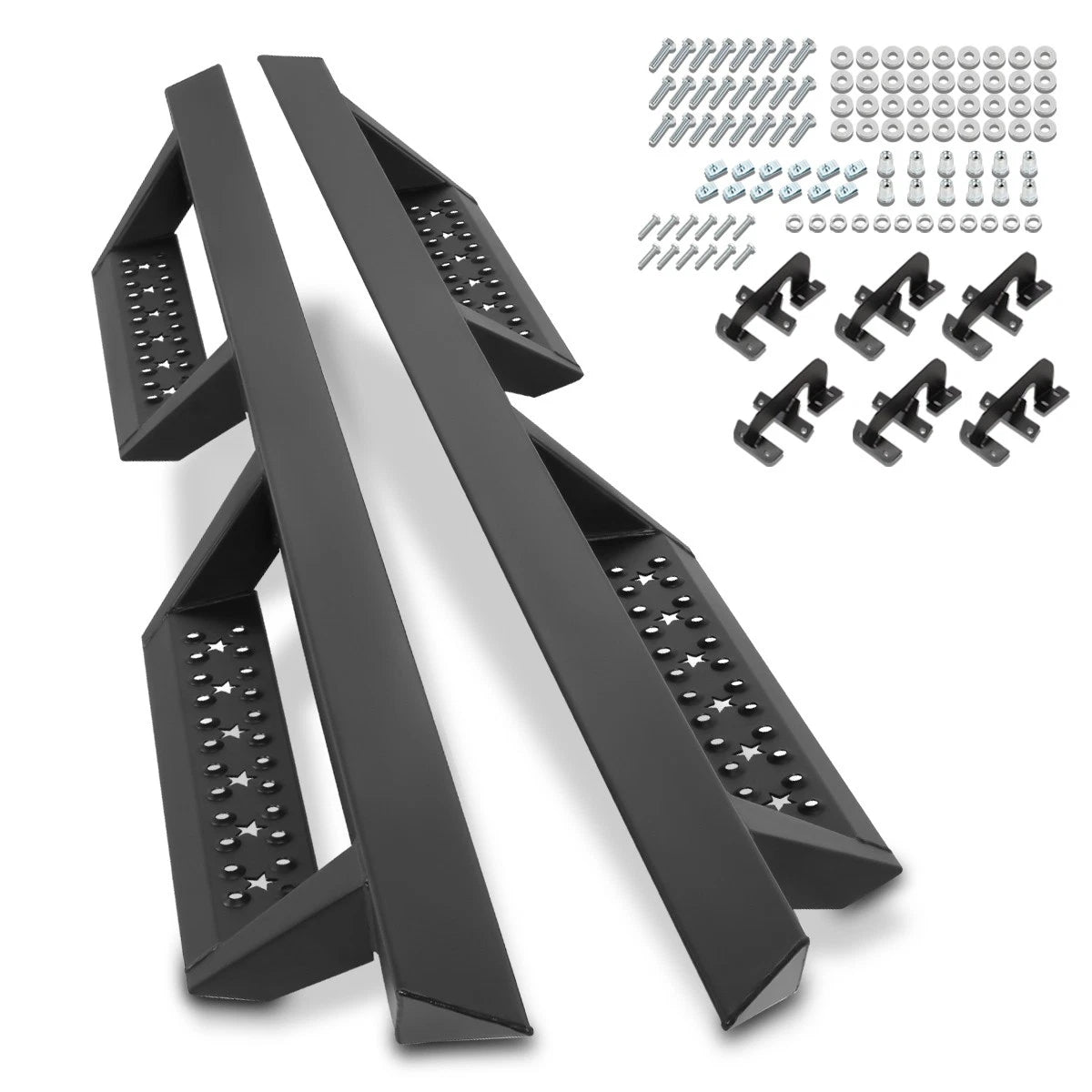 Rear Step Bumper Face Bar for Ford F-150 Fleetside (2004–2006) Black