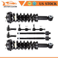 Front Strut Assemblies Tie Rod Sway Bar Kit for Ford F-150 2WD (2004–2005)