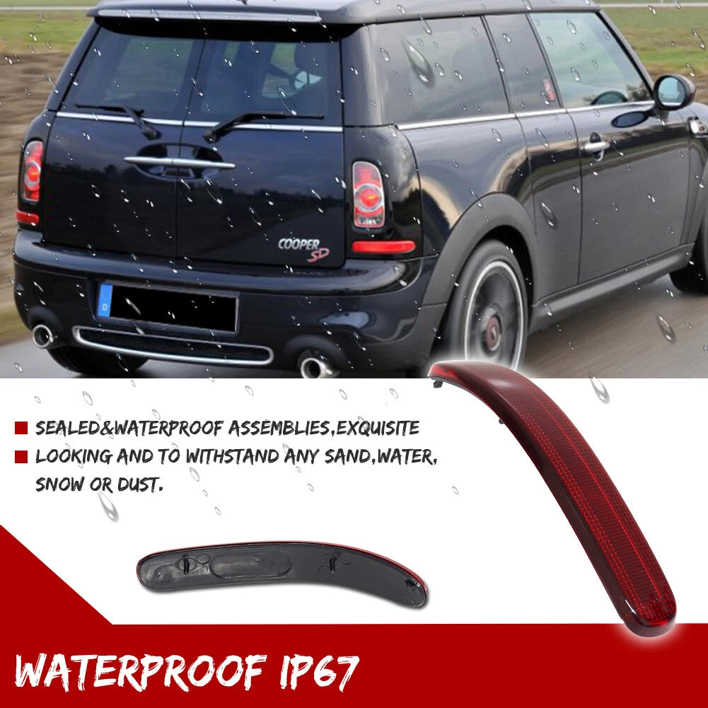 Set of 2 Red Lens Rear Bumper Reflector Lights for Mini Cooper Clubman (2008–2014)