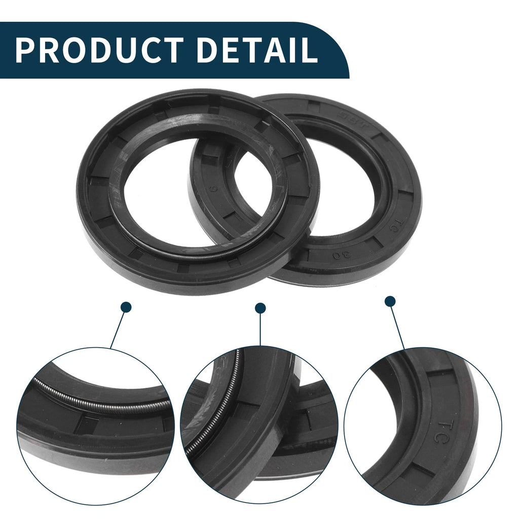Set of 5 Oil Seal Rotary Shaft Seal NBR Rubber 30x47x6mm
