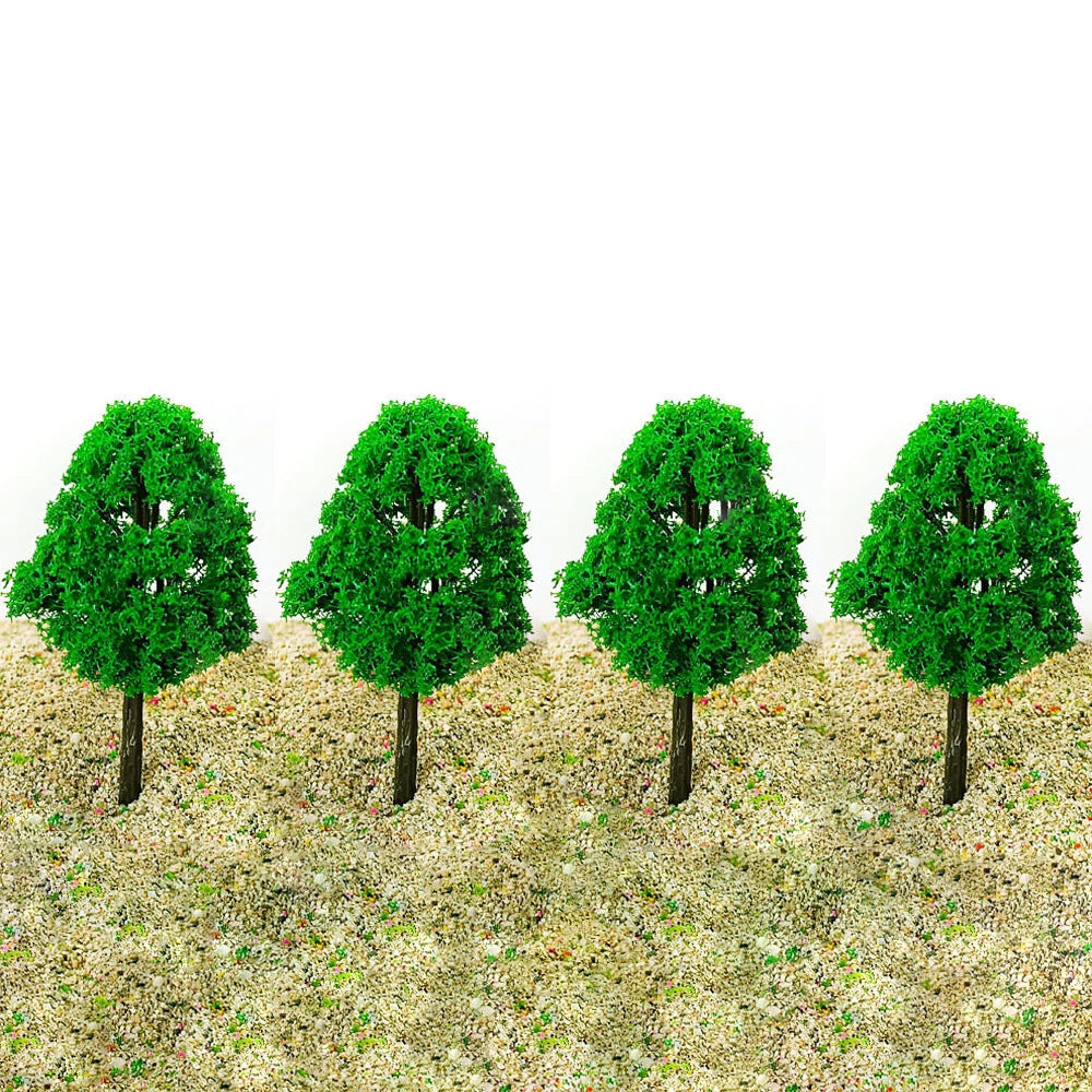 10Pcs Miniature Trees for Garden Architecture Train Scenery Decor