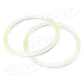 2X 80mm LED Angel Eyes COB Halo Ring Light for Universal Headlights (12V-24V)