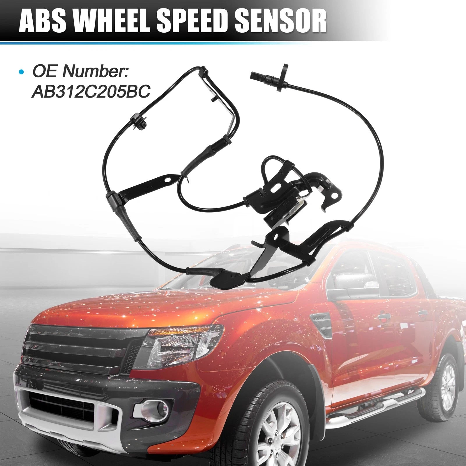 Front Left ABS Wheel Speed Sensor for Ford Ranger (2011–2013) No.AB312C205BC