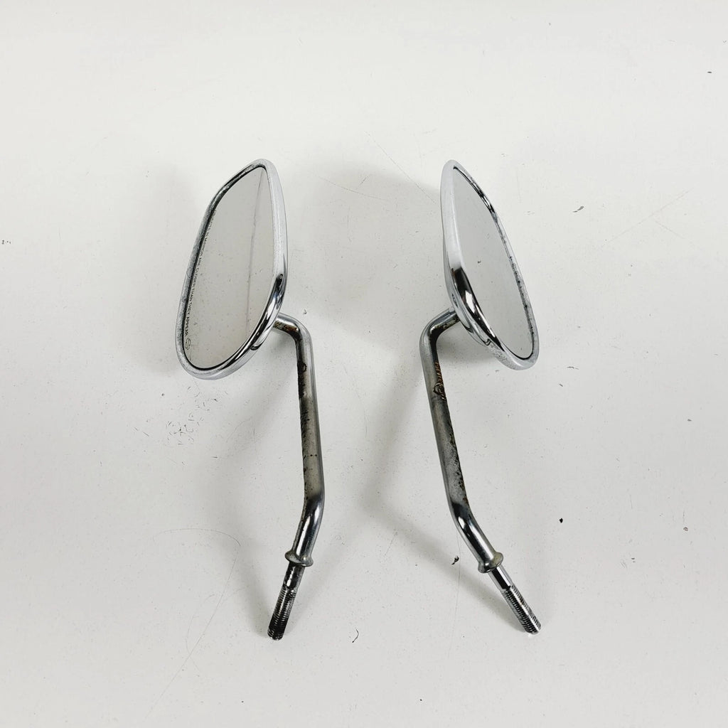 Set of 2 Chrome Stem Mirrors for Harley Davidson Touring Dyna Softail (OEM)
