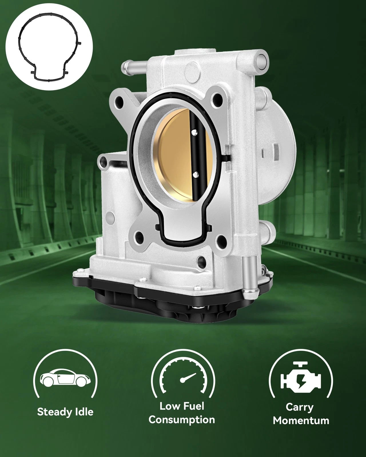 Throttle Body for Mazda 3 2.0L (2004–2005), Mazda 5 2.3L (2006–2007), Mazda 6 2.3L (2003–2005)