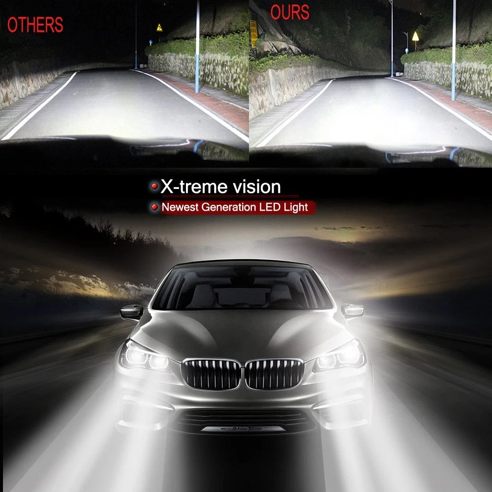 4X H11 Oslamp LED Headlights for 2018 (6000K Hi/Low Beam Fog Light)