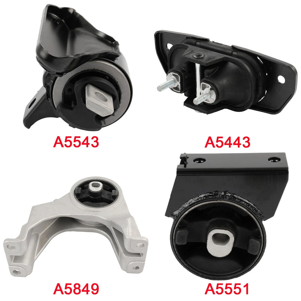 Set of 4 Engine Motor & Transmission Mounts for Dodge Journey (2011–2019)
