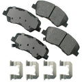 Front Disc Brake Pads Set of 4 Akebono ProACT ACT1593 for Hyundai Accent Kia Rio (2012–2016)