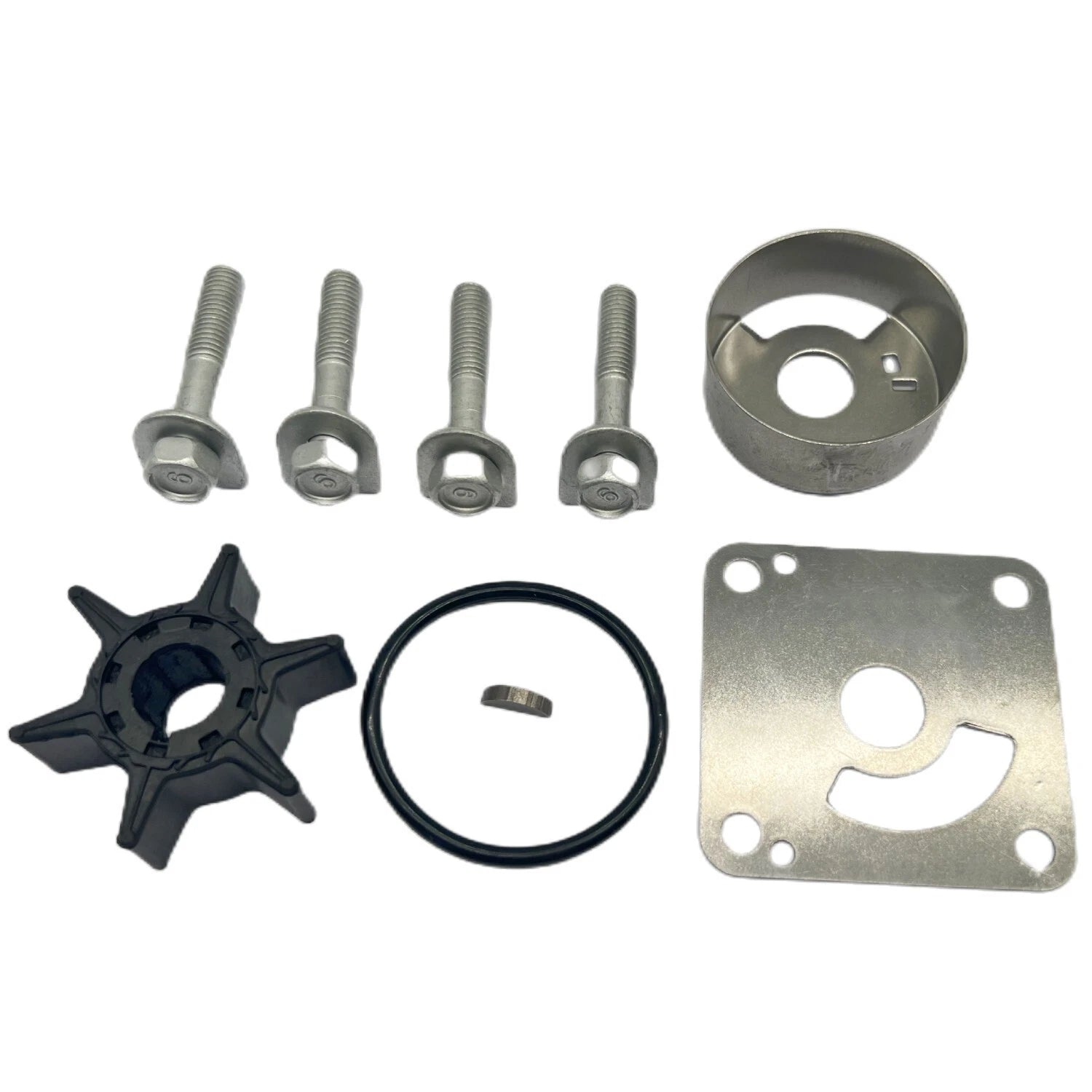 Water Pump Impeller Kit for Yamaha 2-Stroke 20 25 HP (20–25) 6L2-W0078 20D 25N