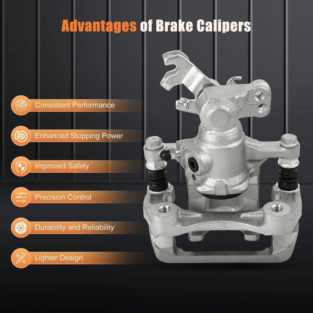Brake Calipers w/ Bracket Pad Assembly for Lincoln MKZ, Zephyr, Ford Fusion (2006–2012)