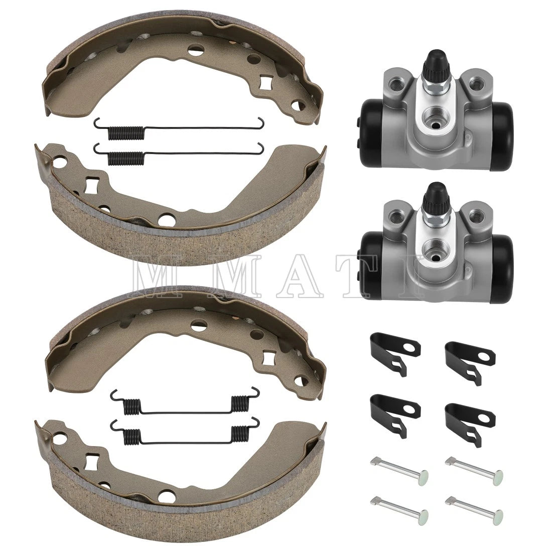 Front Brake Wheel Cylinders & Shoes Kit for Suzuki King Quad 300 (1991–1998)
