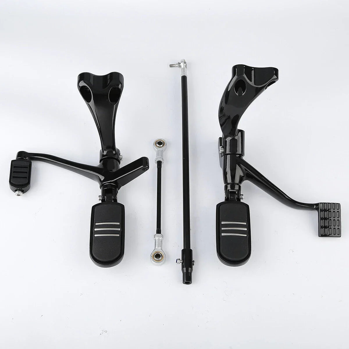Black Forward Control Lever & Footpeg Bracket for Harley Sportster (2014-2022)