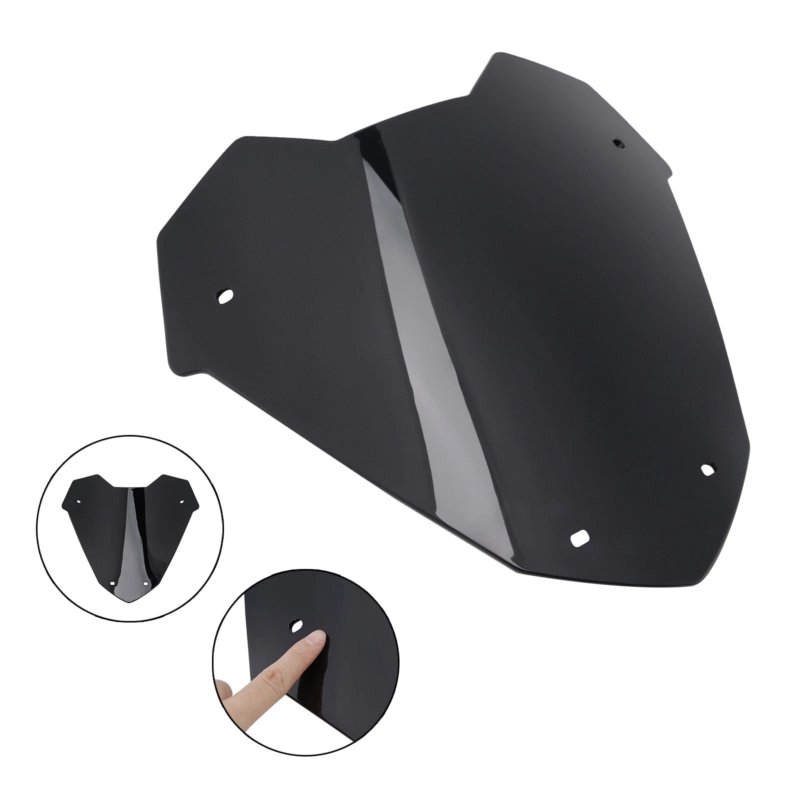 Windshield for Yamaha X-Max 300 (2023–2024) Black